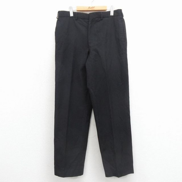 W35★古着 ビンテージ ミリタリー パンツ メンズ 70年代 70s ウール USA製 黒 26jan20
