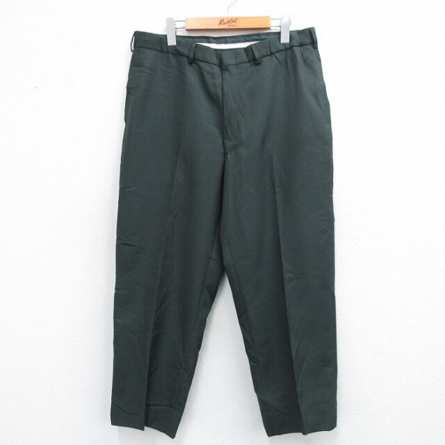 W35★古着 ミリタリー パンツ メンズ 90年代 90s USA製 濃緑 26feb19