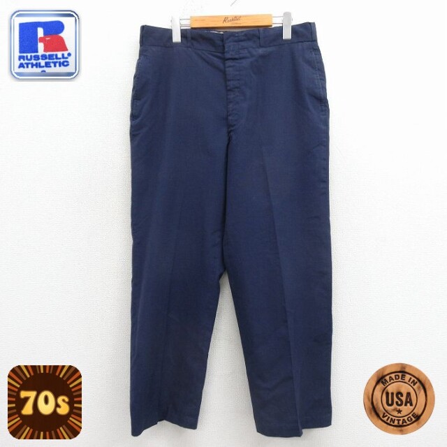 古着通販 W29☆古着 ビンテージ スラックス パンツ メンズ 70年代 70s