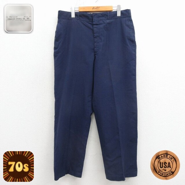 【20%OFF】70s ミリタリーパンツ ネイビー 実寸W34 | 古着