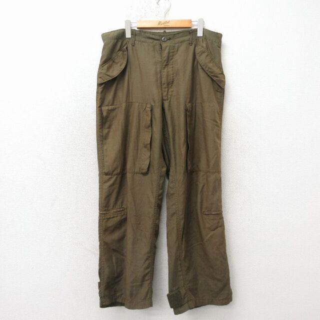 80s ミリタリーブッシュパンツ グリーン W36 | 古着