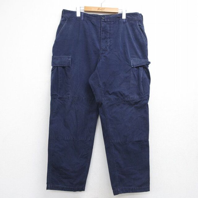 カーゴパンツ ミリタリー ネイビー 実寸W36 | 古着