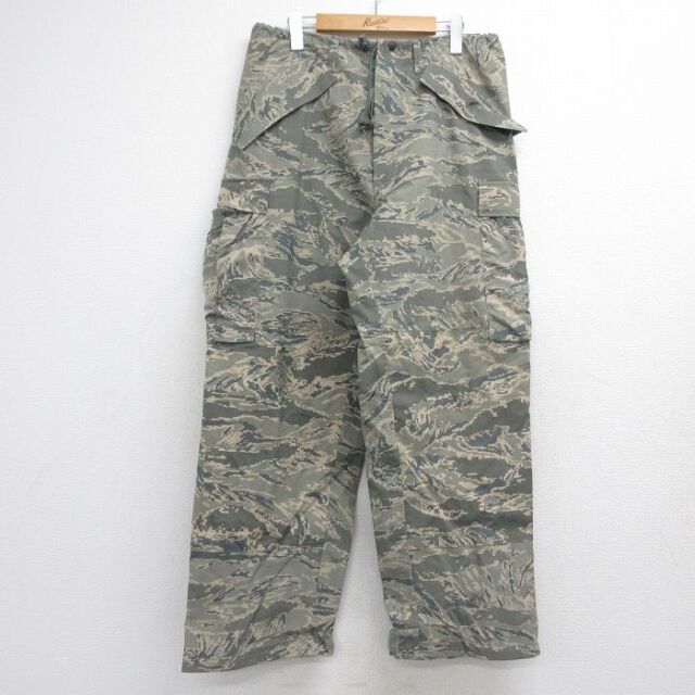 ミリタリー 00s カーゴパンツ ゴアテックス デジタルタイガーカモ カーキ 実寸W35 | 古着