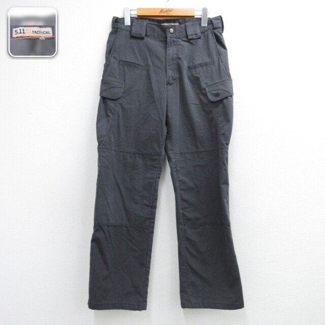 5.11 Tactical カーゴパンツ リップストップ グレー 実寸W30 | 古着