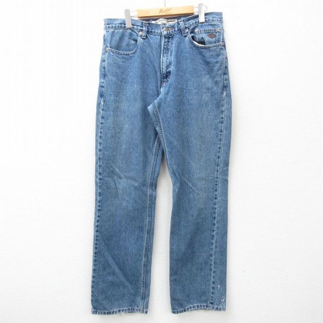 【50%OFF】W36★古着 ハーレーダビッドソン Harley Davidson ジーンズ メンズ コットン 紺 ネイビー デニム 25jan20 中古 ボトムス ジーパン Gパン ロング パンツ