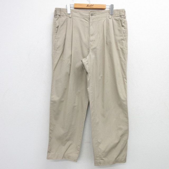 W37★古着 ドッカーズ パンツ メンズ 90年代 90s ベージュ カーキ 25feb03 中古 ボトムス ロング