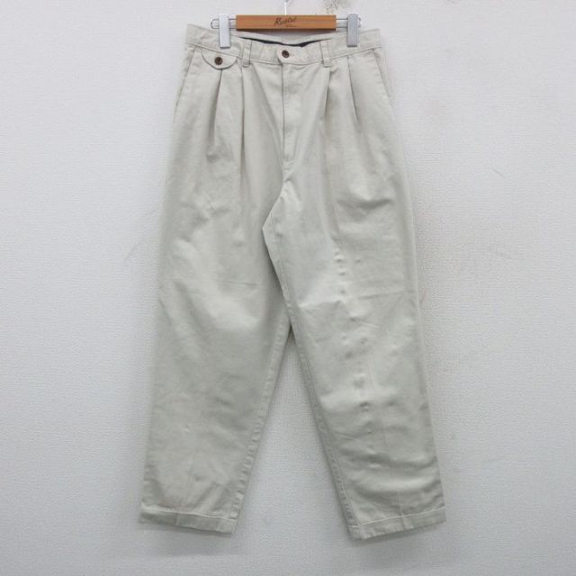 W31★古着 ドッカーズ チノ パンツ チノパン メンズ コットン ベージュ カーキ 25feb05 中古 ボトムス ロング