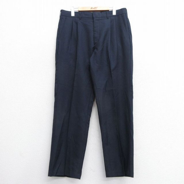 W36★古着 リーバイス Levis アクション スラックス パンツ メンズ 80年代 80s タロン 紺 ネイビー 【spe】 25feb06 中古 ボトムス ロング