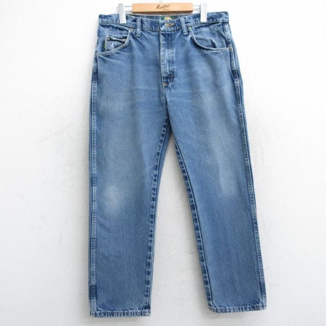 W36★古着 カベラス ジーンズ メンズ 00年代 00s ヒゲ コットン 紺 ネイビー デニム 25feb08 中古 ボトムス ジーパン Gパン ロング パンツ