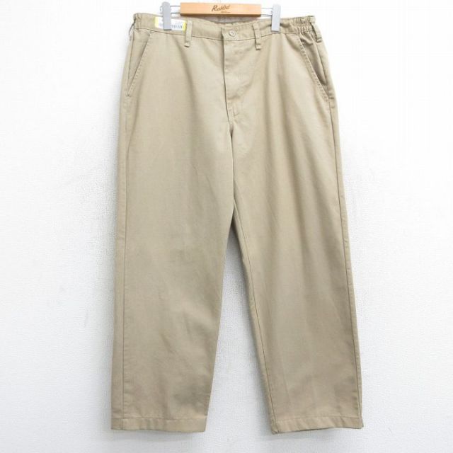 W36★古着 レッドキャップ ワーク パンツ メンズ ベージュ カーキ 25feb08 中古 ボトムス ロング