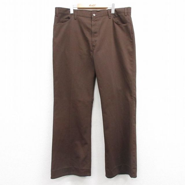 W42★古着 リーバイス Levis パンツ メンズ 80年代 80s スタプレ 大きいサイズ タロン 濃茶 ブラウン 【spe】 25feb12 中古 ボトムス ロング