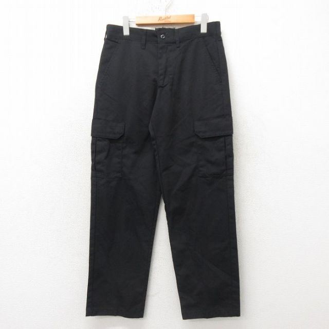 W31★古着 レッドキャップ ワーク カーゴ パンツ メンズ 黒 ブラック 25feb19 中古 ボトムス ロング