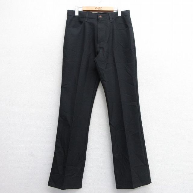W33★古着 リーバイス Levis パンツ メンズ 黒 ブラック 25feb19 中古 ボトムス ロング