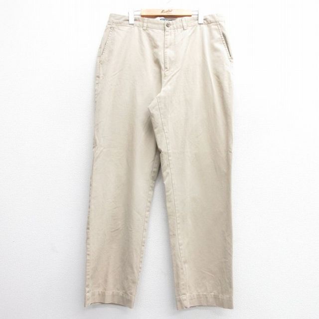 W38★古着 ラルフローレン Ralph Lauren ブランド チノ パンツ チノパン メンズ 90年代 90s PROSPECT コットン ベージュ カーキ 25feb19 中古 ボトムス ロング