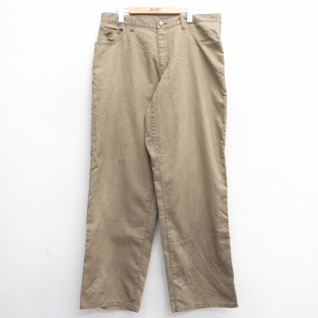 W39★古着 パタゴニア patagonia ジーンズ メンズ 茶 ブラウン デニム 25feb19 中古 ボトムス ジーパン Gパン ロング パンツ
