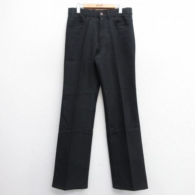 W34★古着 リーバイス Levis 517 パンツ メンズ 00年代 00s ブーツカット 黒 ブラック 25feb19 中古 ボトムス ロング