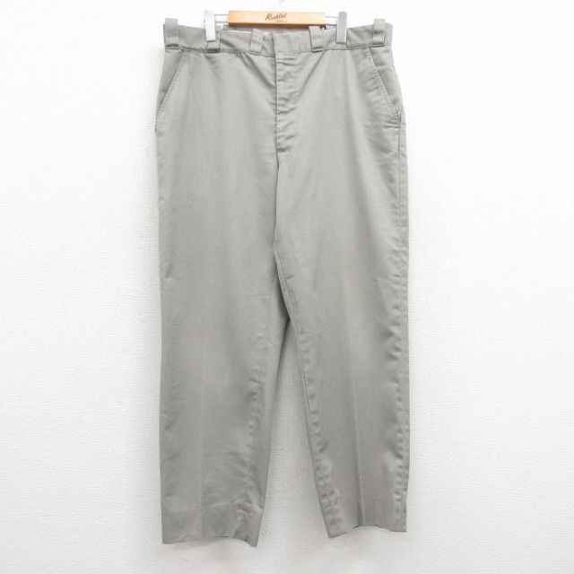 W39★古着 ワーク パンツ メンズ 80年代 80s USA製 タロン グレー系 25feb20 中古 ボトムス ロング