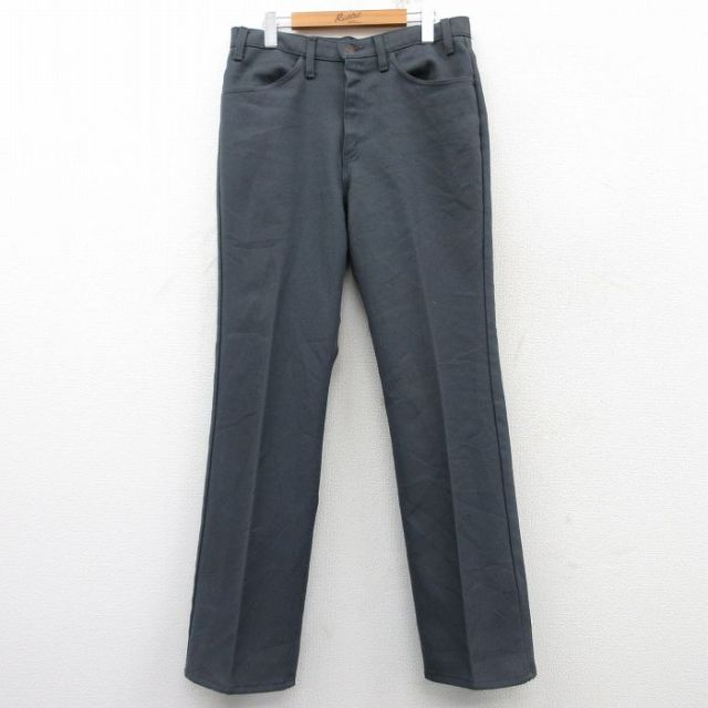 W34★古着 リーバイス Levis パンツ メンズ 80年代 80s 濃グレー 25feb20 中古 ボトムス ロング