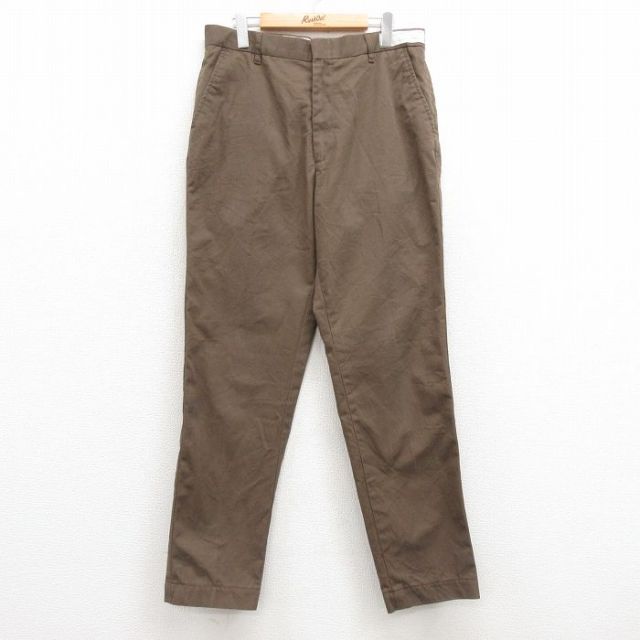 W33★古着 ワーク パンツ メンズ UPS 茶 ブラウン 25feb21 中古 ボトムス ロング