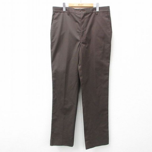 W38★古着 レッドキャップ ワーク パンツ メンズ 90年代 90s USA製 茶 ブラウン 25feb26 中古 ボトムス ロング