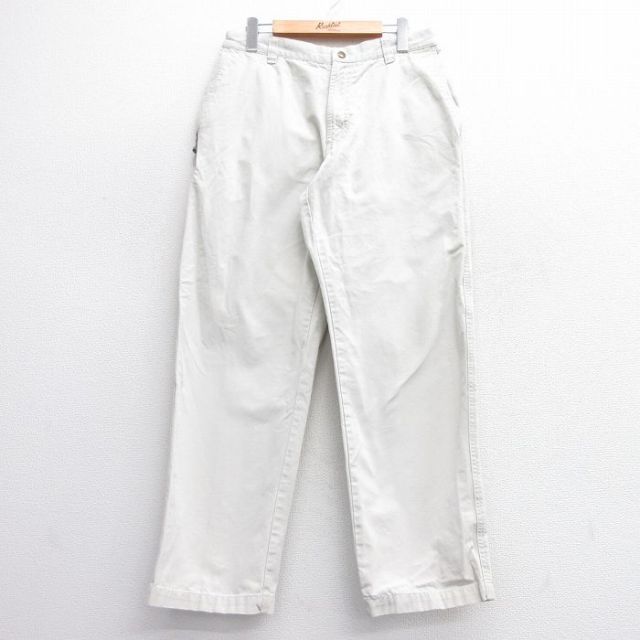 【50%OFF】W31★古着 コロンビア COLUMBIA パンツ メンズ 00年代 00s コットン 薄ベージュ カーキ 25feb27 中古 ボトムス ロング
