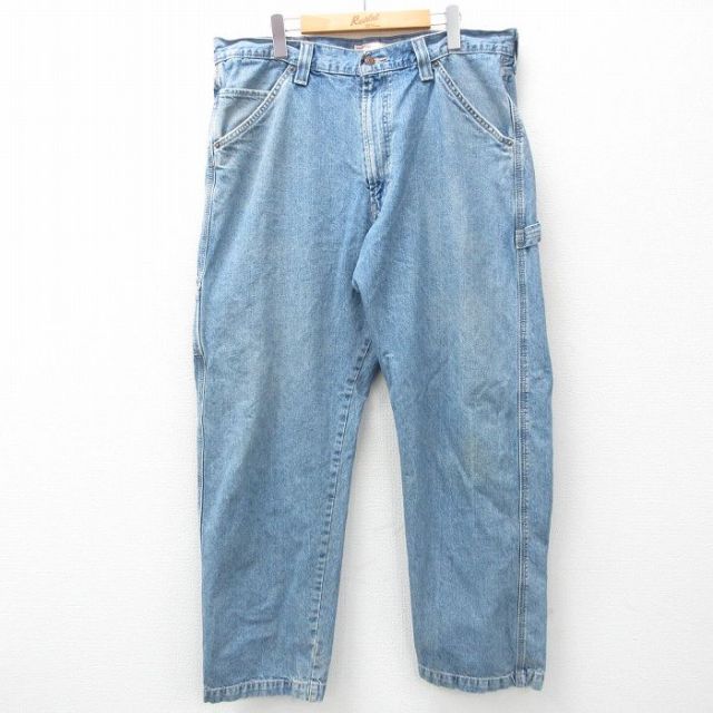 W38★古着 リーバイス Levis ペインター パンツ メンズ 紺 ネイビー デニム 25feb28 中古 ボトムス ロング
