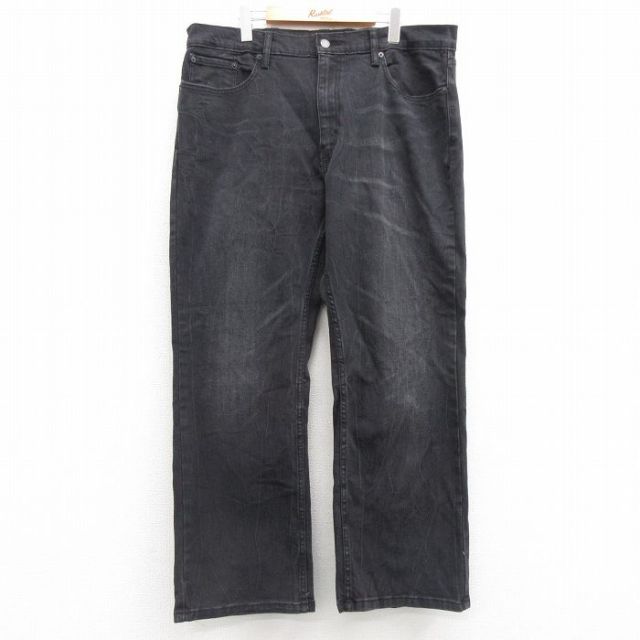 W40★古着 リーバイス Levis 559 ジーンズ メンズ 大きいサイズ 黒 ブラック デニム 25feb28 中古 ボトムス ジーパン Gパン ロング パンツ
