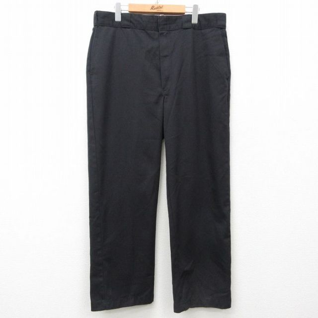 W38★古着 ディッキーズ Dickies ワーク パンツ メンズ 90年代 90s USA製 黒 ブラック 【spe】 25mar01 中古 ボトムス ロング