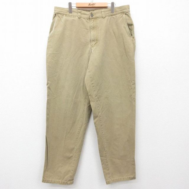 W38★古着 パタゴニア patagonia パンツ メンズ 00年代 00s ダック地 コットン ベージュ カーキ 25mar03 中古 ボトムス ロング