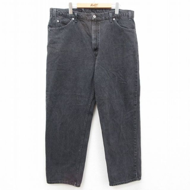 W40★古着 リーバイス Levis 553 ジーンズ メンズ 00年代 00s 大きいサイズ コットン 黒 ブラック デニム 25mar03 中古 ボトムス ジーパン Gパン ロング パンツ