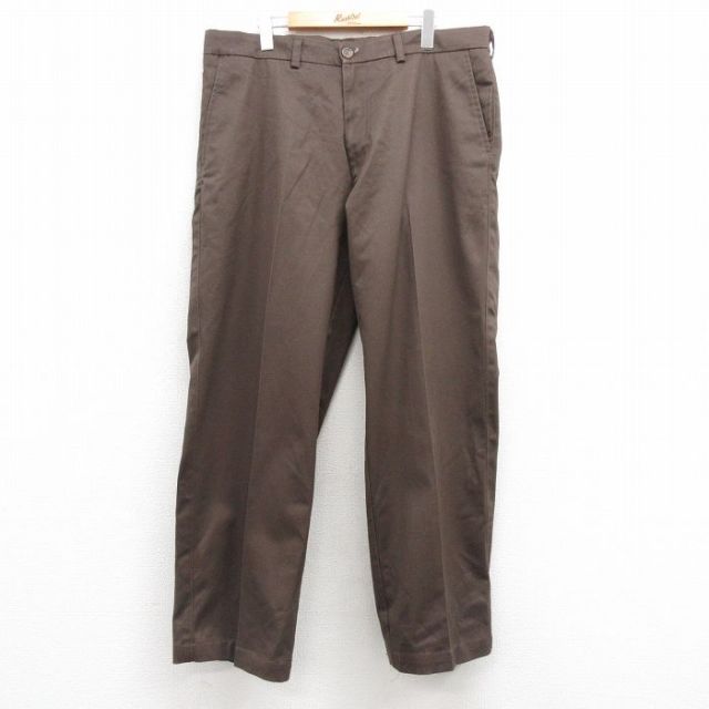W39★古着 セントジョンズベイ パンツ メンズ 茶 ブラウン 25mar03 中古 ボトムス ロング