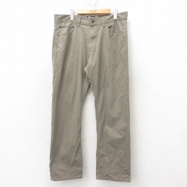 W36★古着 カークランド パンツ メンズ ベージュ カーキ 25mar03 中古 ボトムス ロング