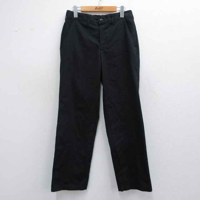 W30★古着 レッドキャップ ワーク パンツ メンズ 黒 ブラック 25mar04 中古 ボトムス ロング