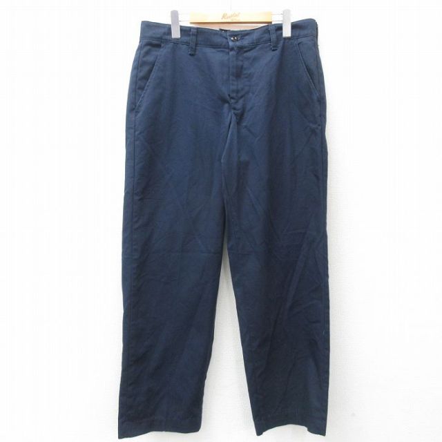 W34★古着 レッドキャップ ワーク パンツ メンズ 00年代 00s 紺 ネイビー 25mar04 中古 ボトムス ロング