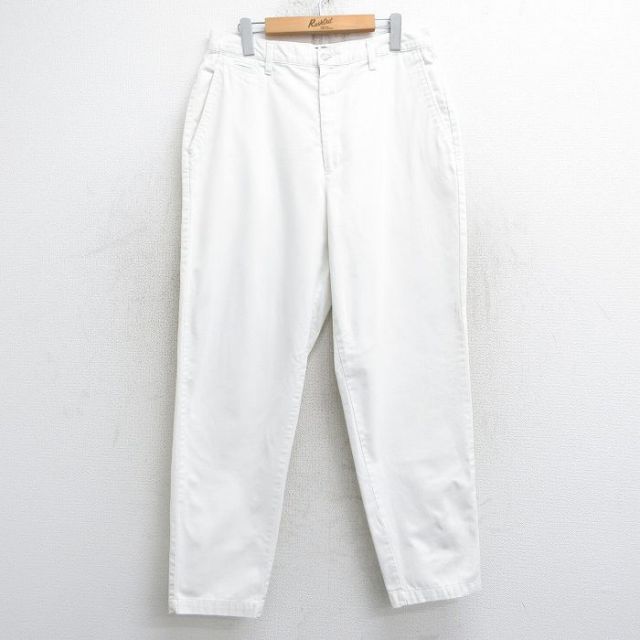 W32★古着 ドッカーズ パンツ メンズ 00年代 00s コットン 白 ホワイト 25mar05 中古 ボトムス ロング