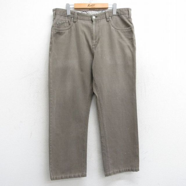W36★古着 パンツ メンズ 00年代 00s 茶系 ブラウン 25mar05 中古 ボトムス ロング