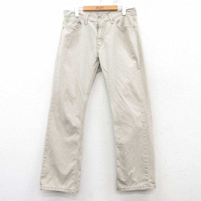W35★古着 リーバイス Levis 559 ジーンズ メンズ コットン ベージュ カーキ デニム 25mar07 中古 ボトムス ジーパン Gパン ロング パンツ