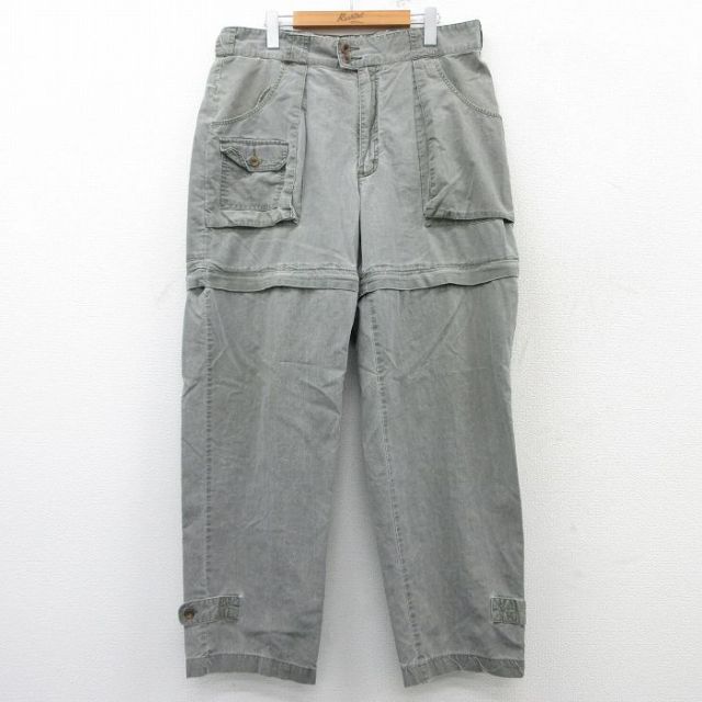 W36★古着 カベラス パンツ メンズ 00年代 00s コットン グレー 25mar08 中古 ボトムス ロング