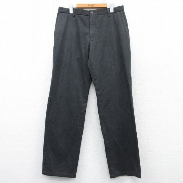 W34★古着 ドッカーズ パンツ メンズ 黒系 ブラック 25mar08 中古 ボトムス ロング