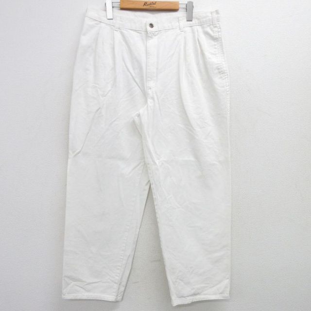 W36★古着 ドッカーズ パンツ メンズ 90年代 90s コットン USA製 白 ホワイト 【spe】 25mar08 中古 ボトムス ロング