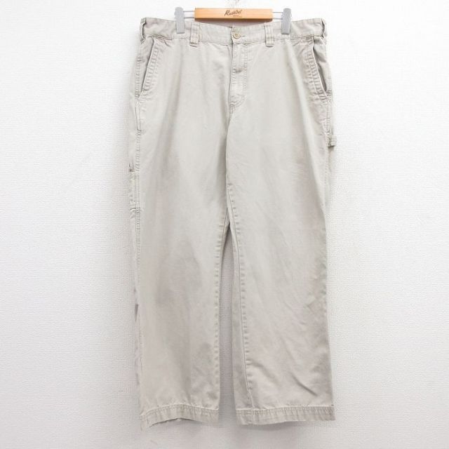 W38★古着 レッドヘッド ペインター パンツ メンズ 00年代 00s ダック地 コットン 薄ベージュ カーキ 25mar08 中古 ボトムス ロング