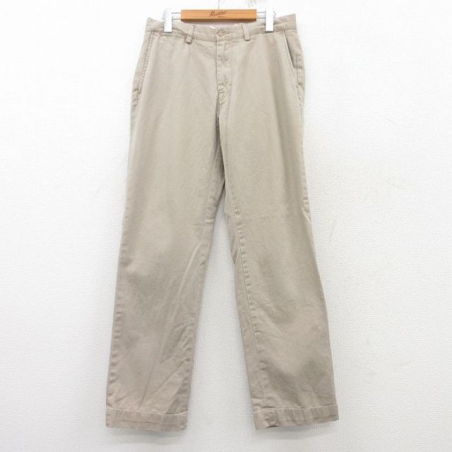 【50%OFF】W32★古着 ラルフローレン Ralph Lauren ブランド パンツ メンズ コットン ベージュ カーキ 25mar10 中古 ボトムス ロング