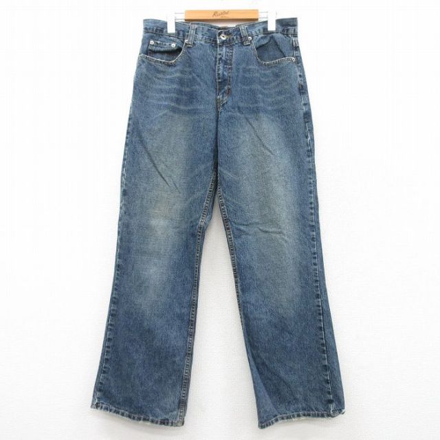 W33★古着 ルート 66 ジーンズ メンズ 00年代 00s フロリダ コットン 紺 ネイビー デニム 25mar10 中古 ボトムス ジーパン Gパン ロング パンツ