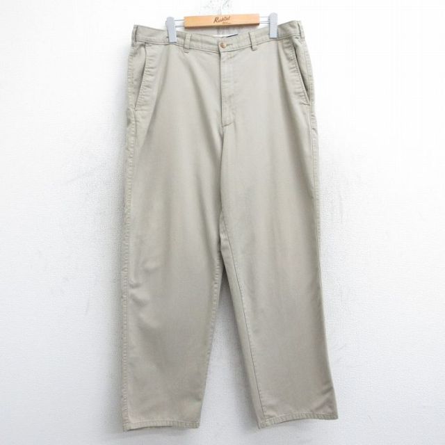 W38★古着 ピューリタン パンツ メンズ ベージュ カーキ 25mar11 中古 ボトムス ロング