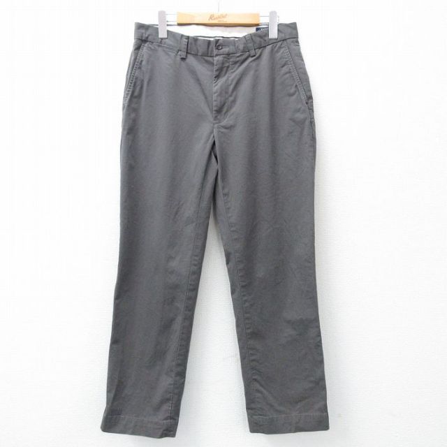 W31★古着 ラルフローレン Ralph Lauren ブランド パンツ メンズ グレー 25mar11 中古 ボトムス ロング