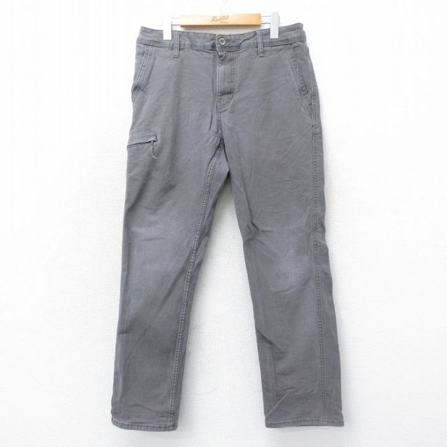 W34★古着 パンツ メンズ グレー 25mar12 中古 ボトムス ロング