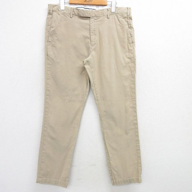 W34★古着 ラルフローレン Ralph Lauren ブランド パンツ メンズ 90年代 90s コットン ベージュ カーキ 25mar13 中古 ボトムス ロング