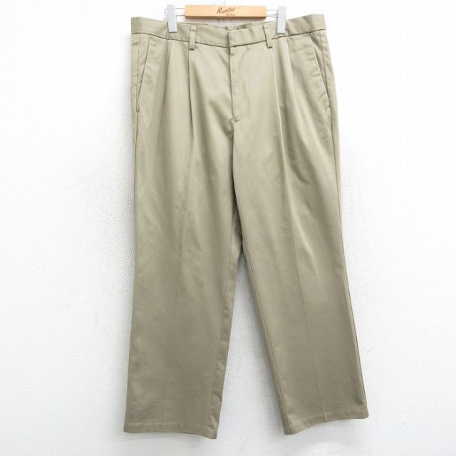 W37★古着 ドッカーズ パンツ メンズ コットン ベージュ カーキ 25mar15 中古 ボトムス ロング