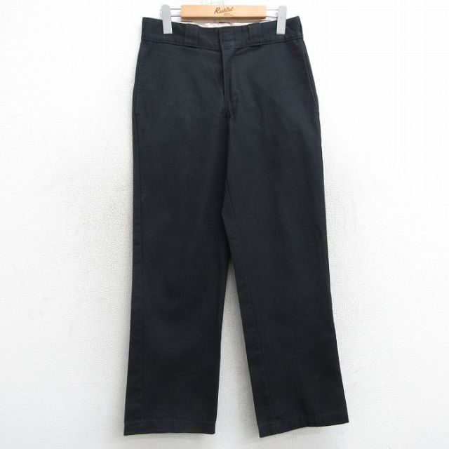 90s USA製 Dickies ダブルニー ブラック ディッキーズ W33