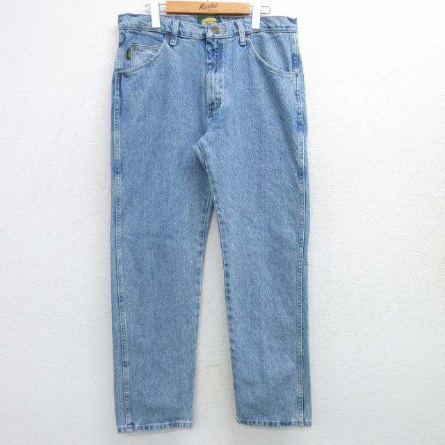 【50%OFF】W31★古着 カベラス ジーンズ メンズ 薄紺 ネイビー デニム 【spe】 25mar17 中古 ボトムス ジーパン Gパン ロング パンツ